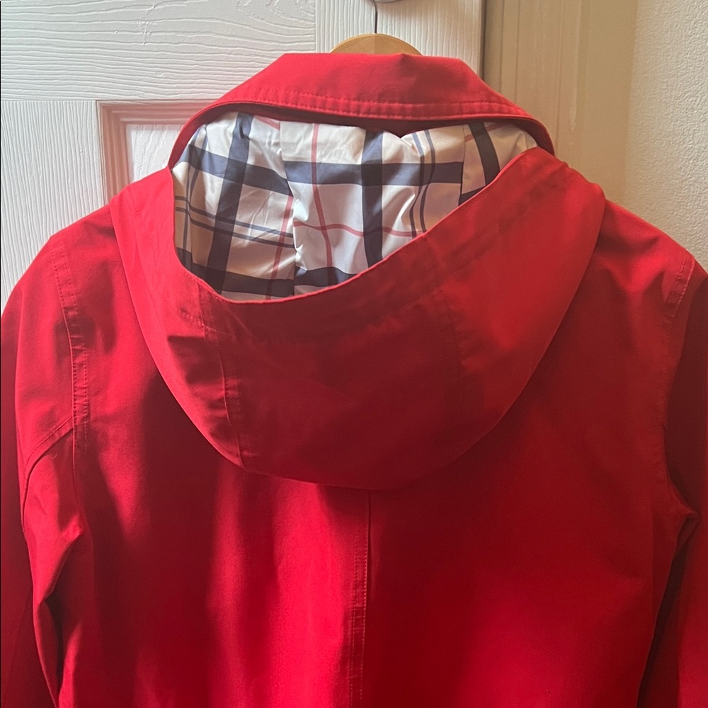 Barbour Red Women's Waterproof Jacket with Tartan Lining - Picture 2 of 7